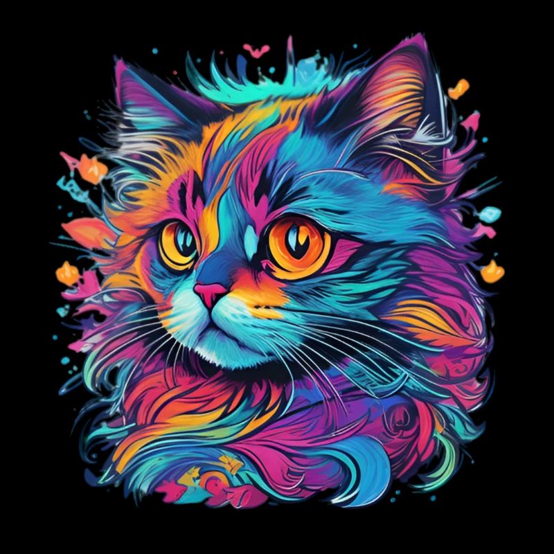 Katze in Farben