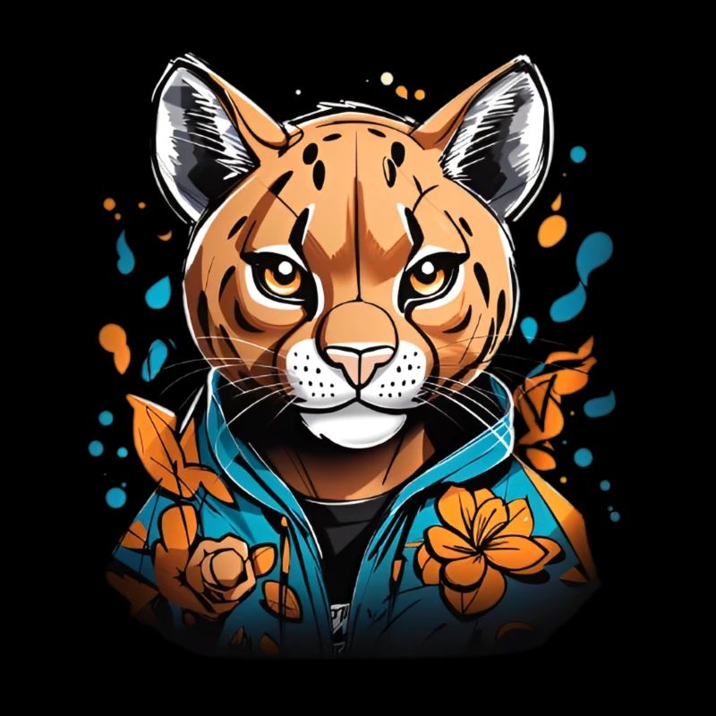 Guépard avec sweat à capuche