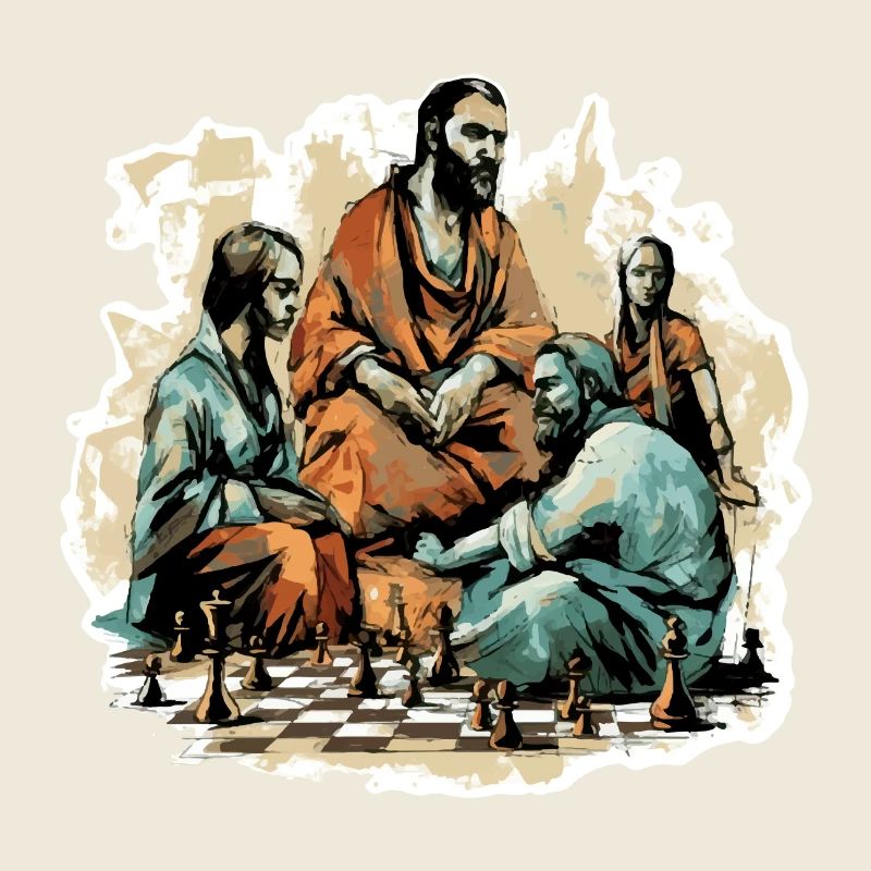 Le maitre d échecs et ses disciples
