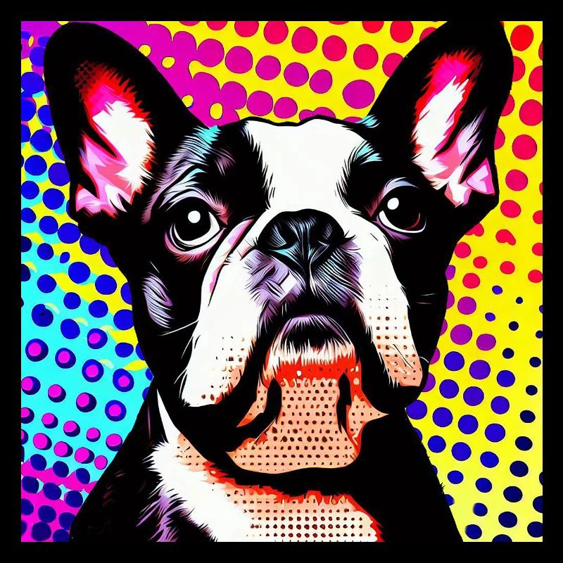 Boston Terrier Pop Art