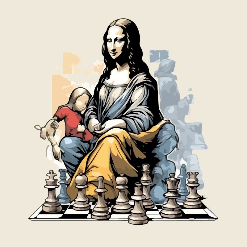 Mona im Schachklub