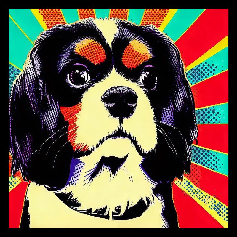 Cavalier King Charles Spaniel pop art