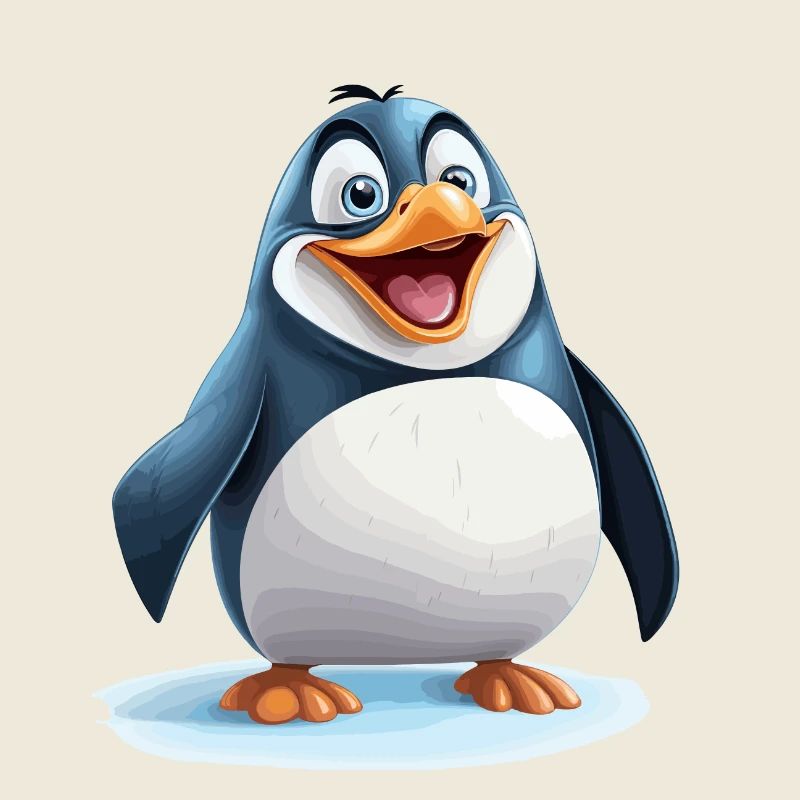the cheerful penguin