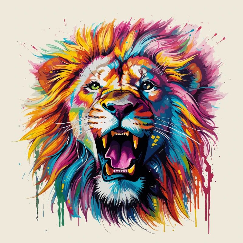 crinière colorée
