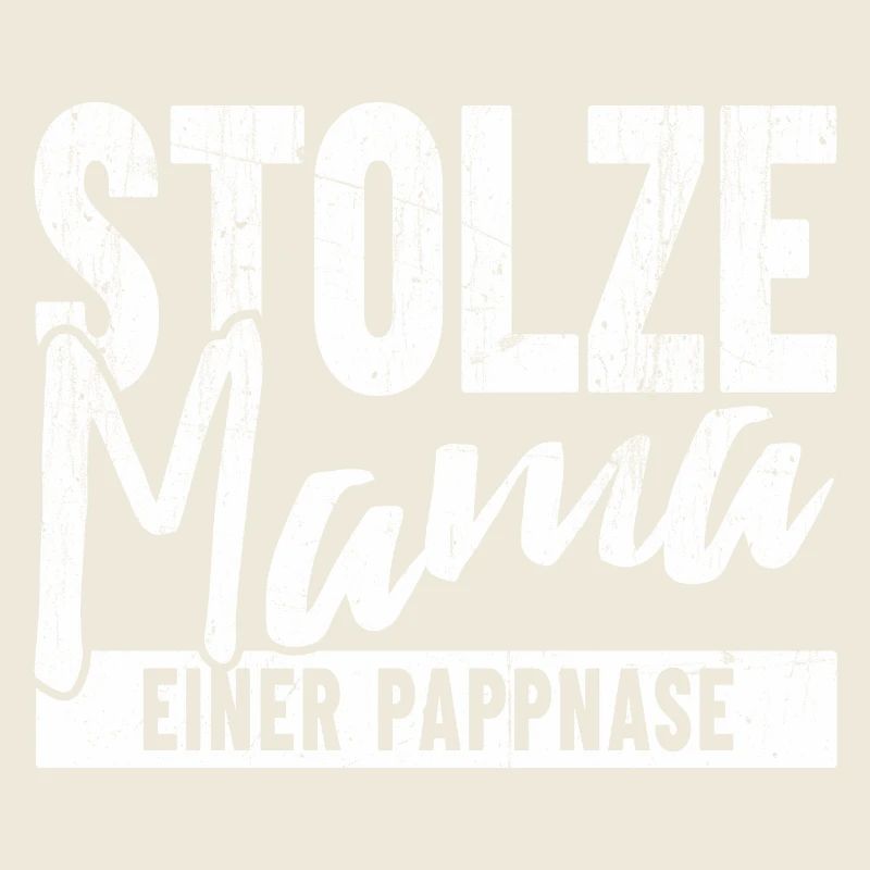 Stolze Mama einer Pappnase