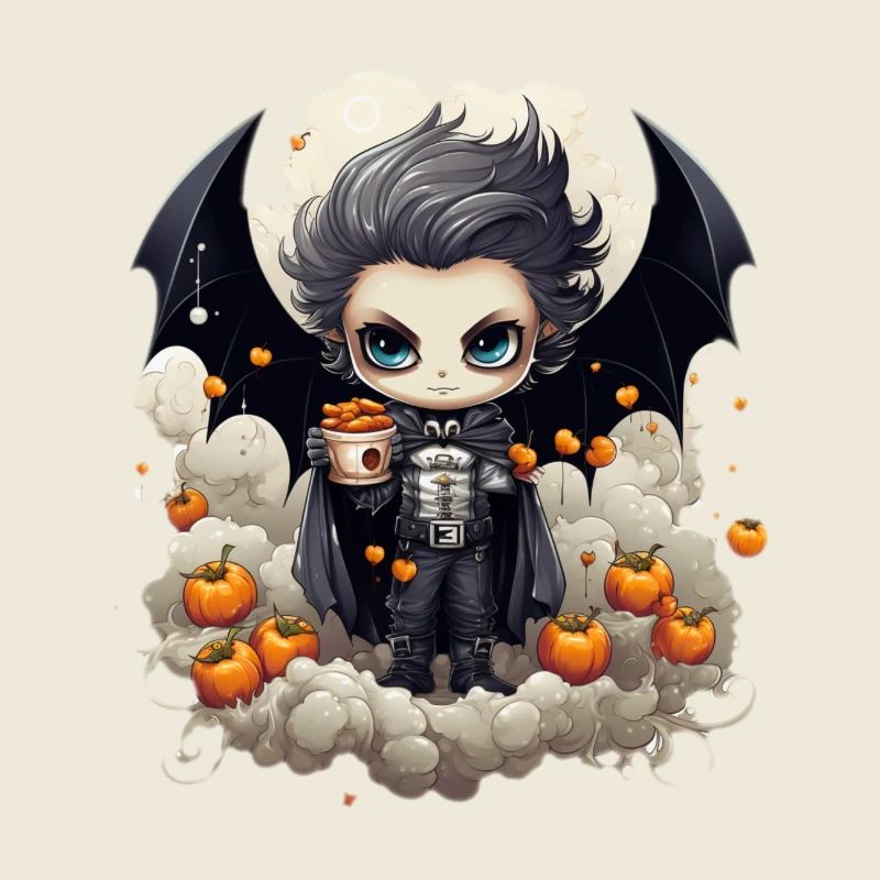Chibi Vampir Halloween Hemd