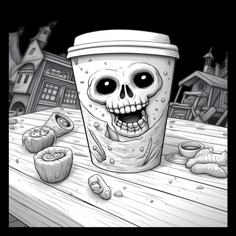 Kaffee - Becher Halloween
