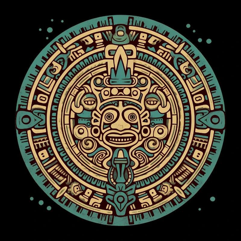 Inka, Azteke, Maya Münze, Symbol, Artwork