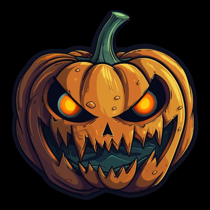 Glowing Eyes Wild Halloween Pumpkin Grimace