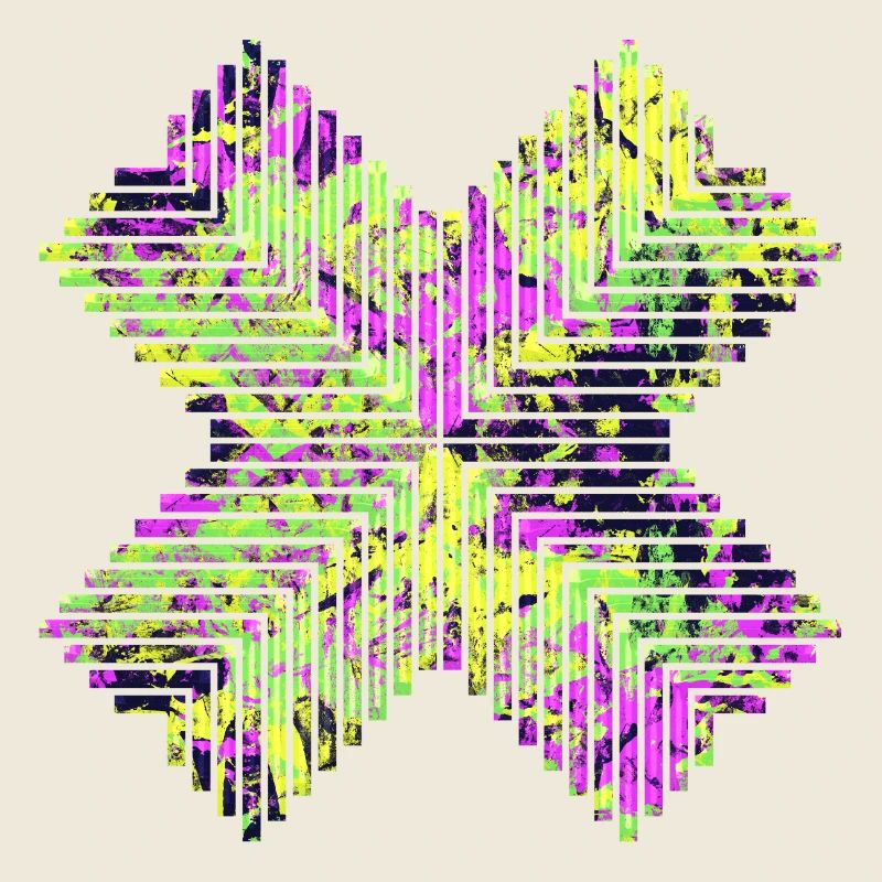 Masques, formes, art abstrait moderniste, art, géométrie