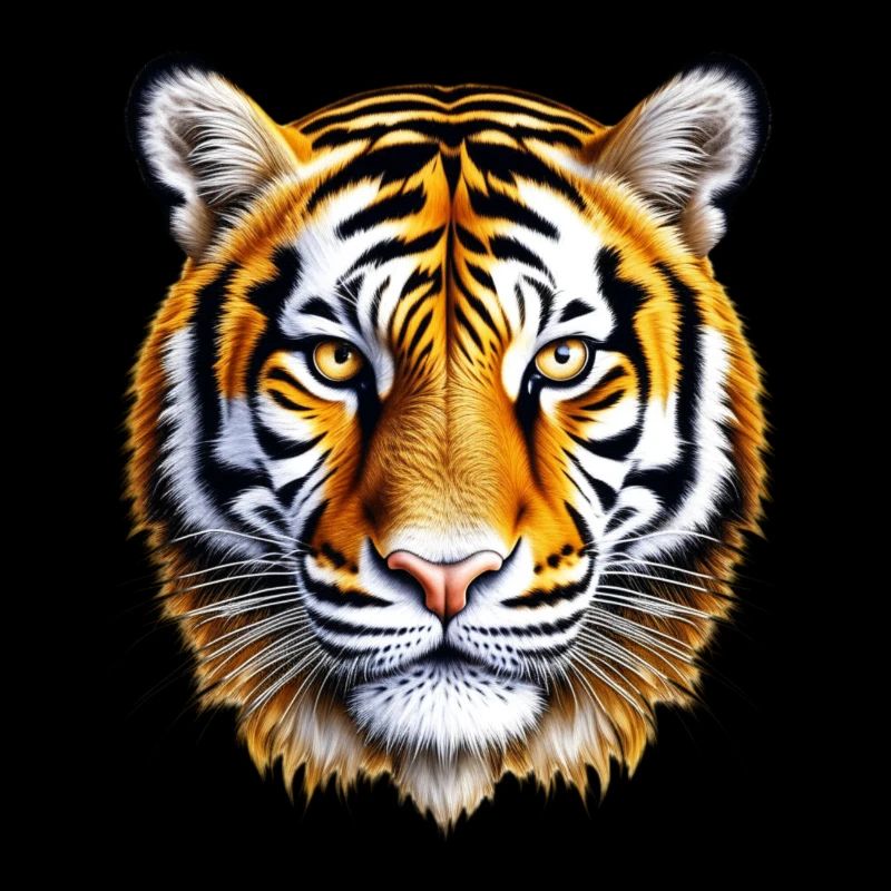 Orange tiger face