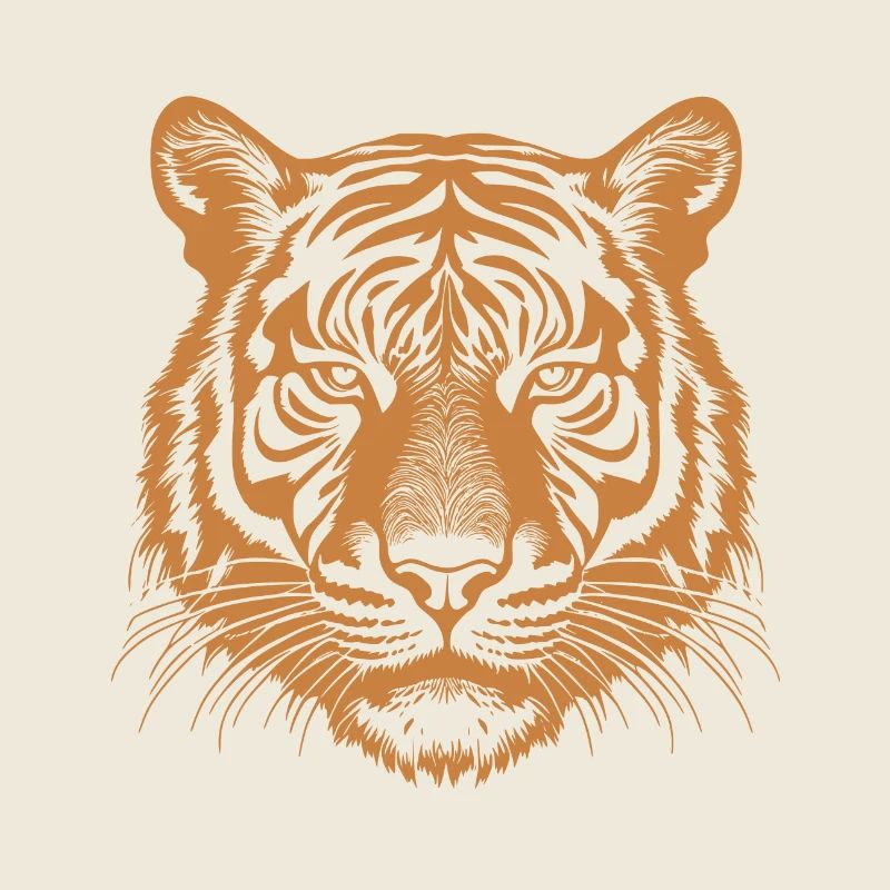 orangefarbener Tiger