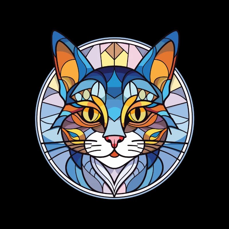 Égée Cat Breed Illustration à l’aquarelle colorée