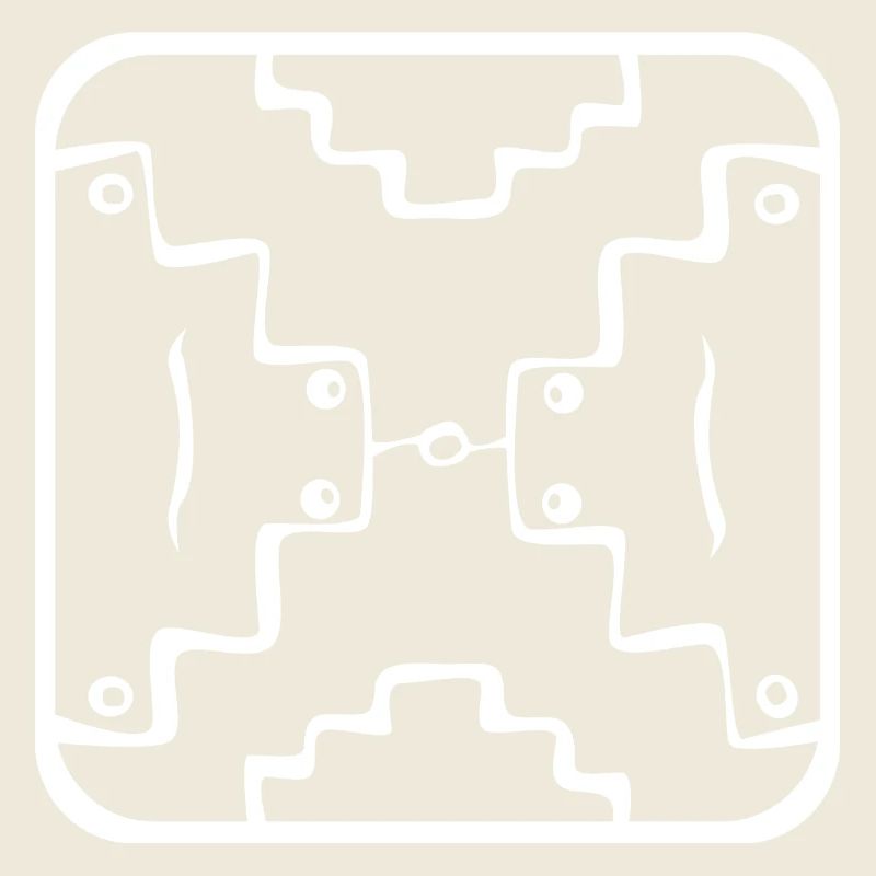 18 Kin Maya WHT Mirror