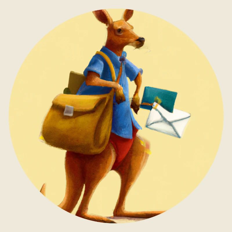 Känguru Briefträger