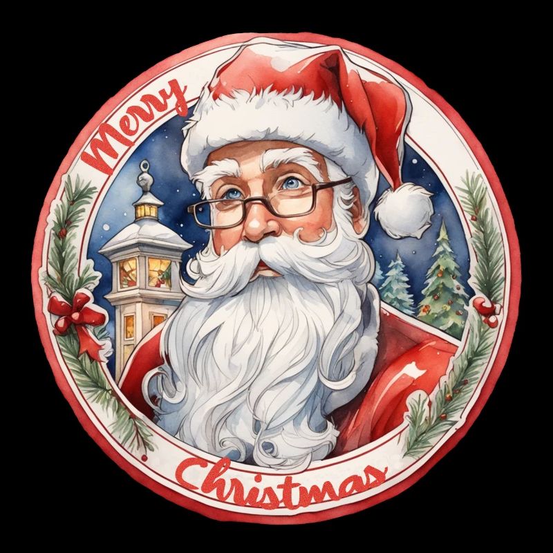 Weihnachtsmann - Aquarell-Effekt
