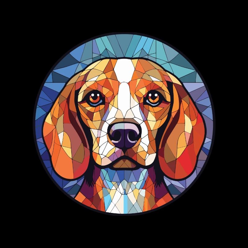 Beagle Harrier Hunderasse Aquarell Illustration