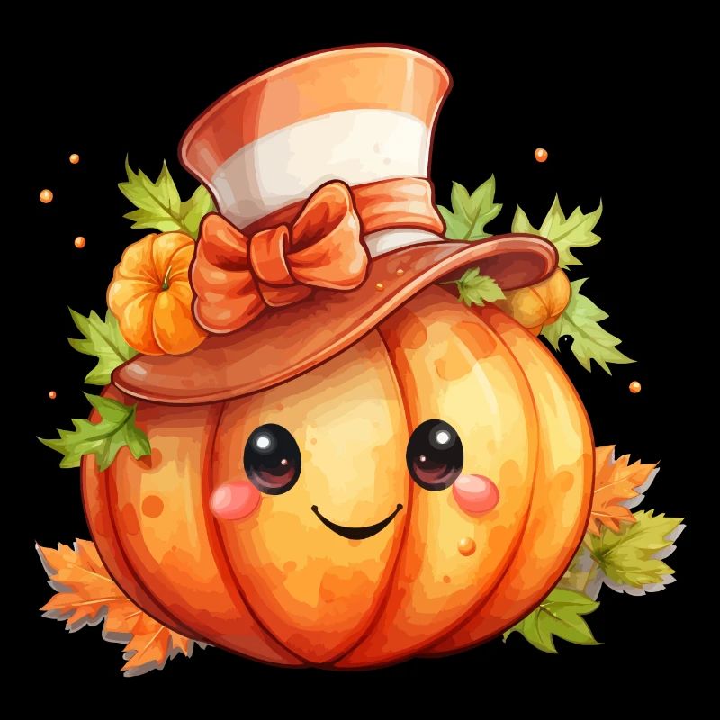 Scary Cute Mystical Halloween Pumpkin