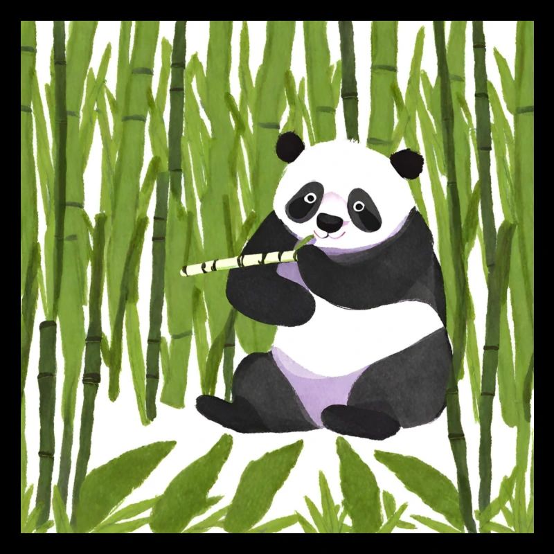 Panda en bambou