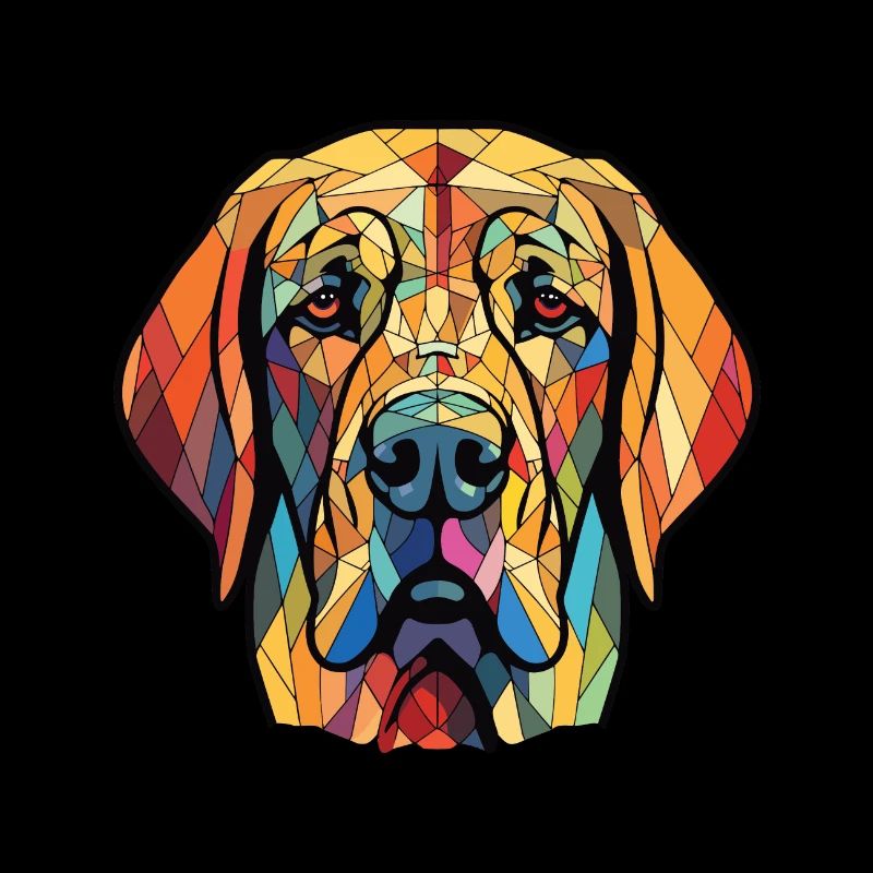 Spanischer Mastiff Hunderasse Aquarell Illustration
