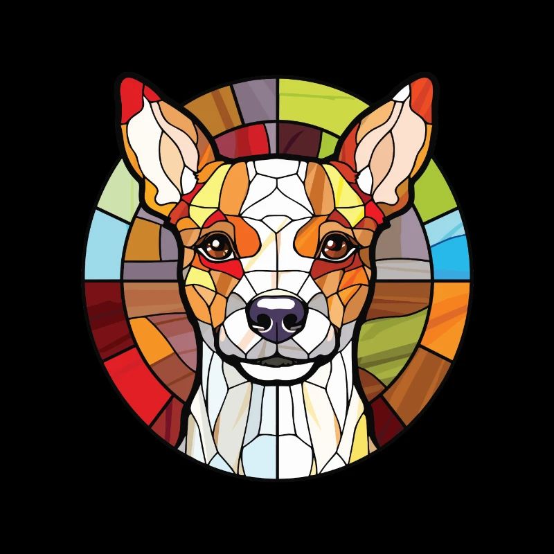 Teddy Roosevelt Terrier Hunderasse Aquarellglas
