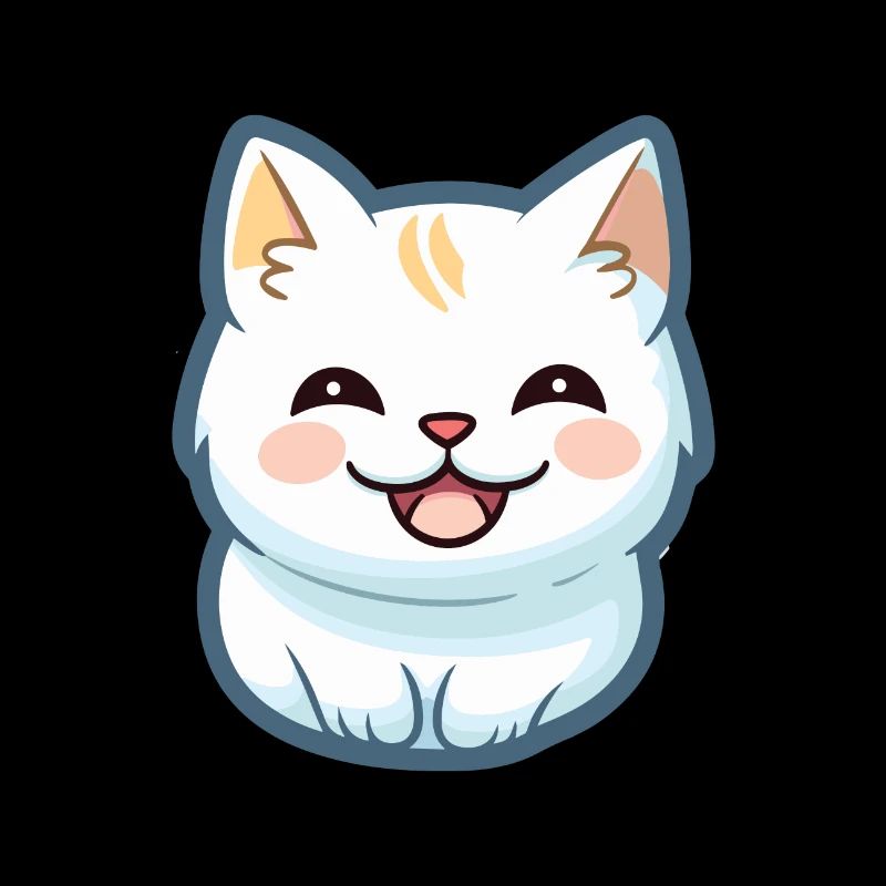 Burmilla chat dessin animé aquarelle illustration