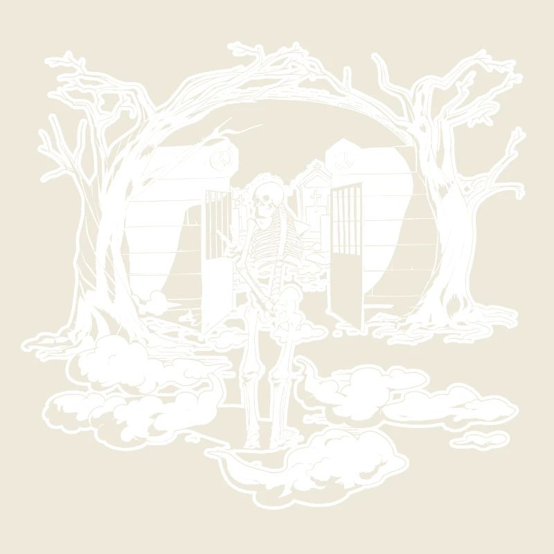 Peaceful Skeleton (Dark Backgrounds)