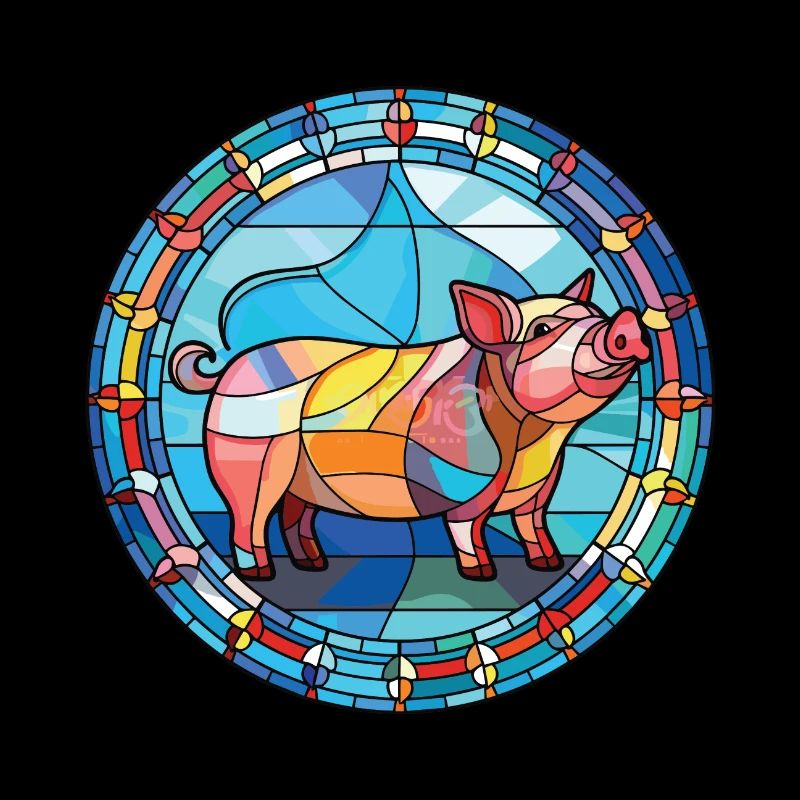 Cochon Aquarelle Colorée Animal Illustration D’animaux De Compagnie