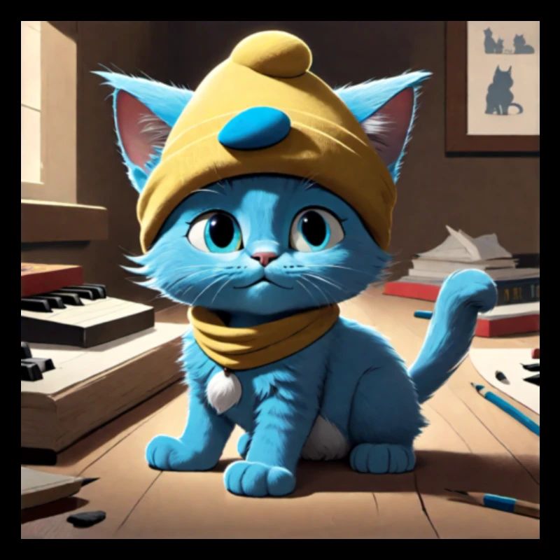 Blaue Katze