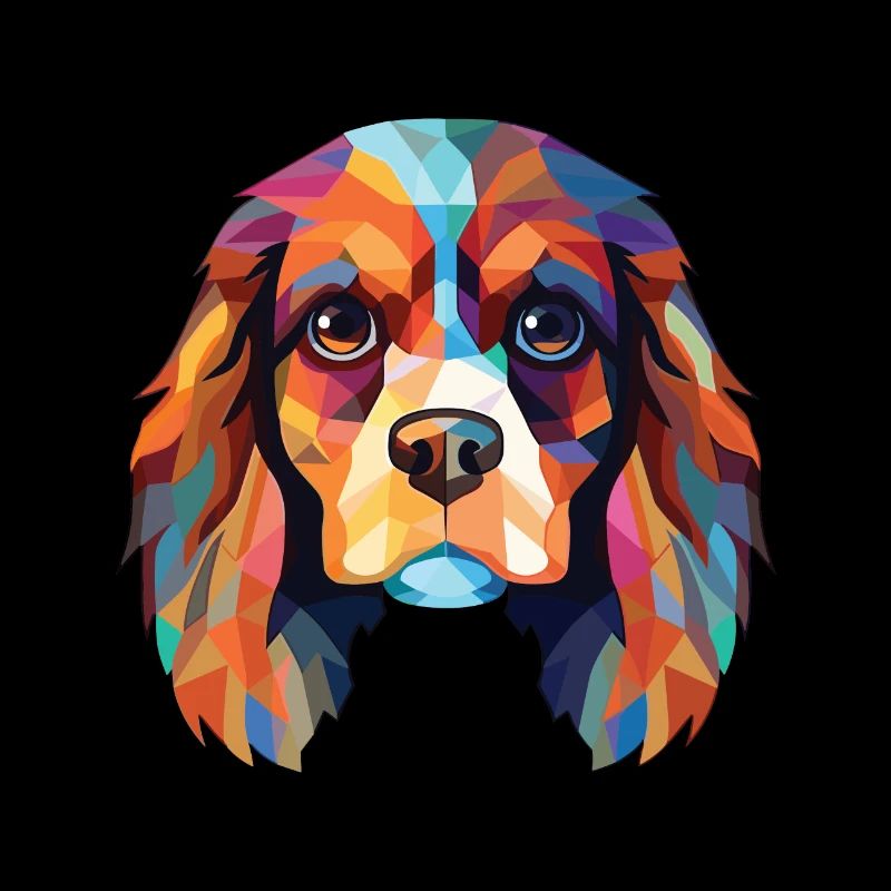 Cavalier King Charles Spaniel Hunderasse Aquarell