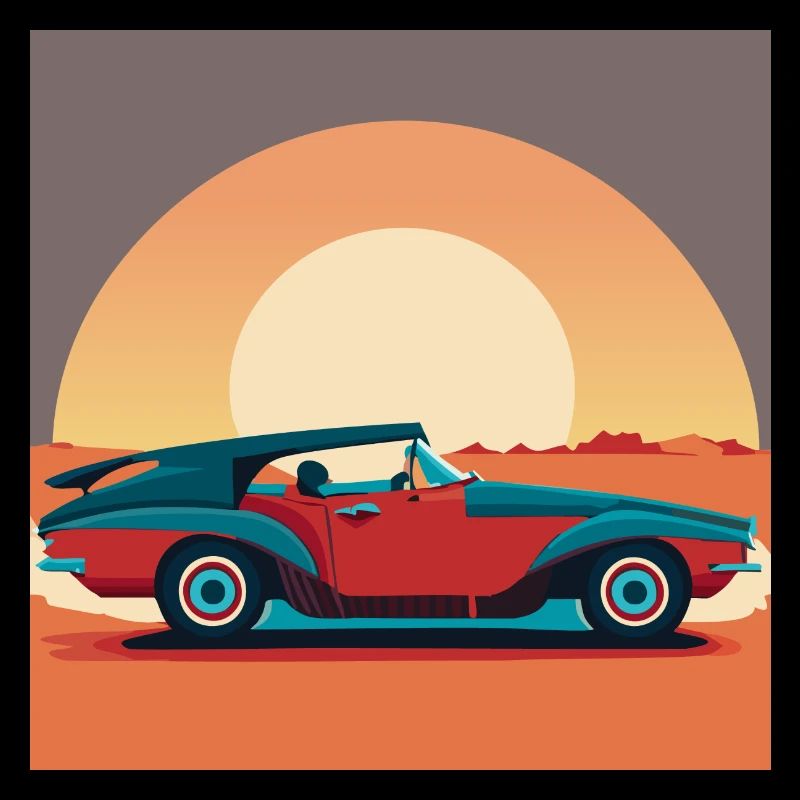 Oldtimer / Auto / Sonnenuntergang