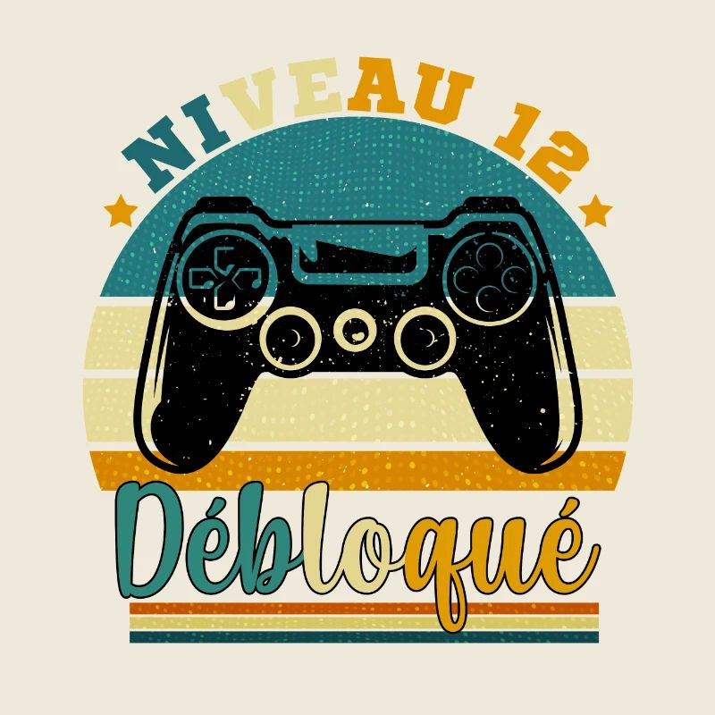 Niveau 12 Débloqué - Gamer Anniversaire 12 ans