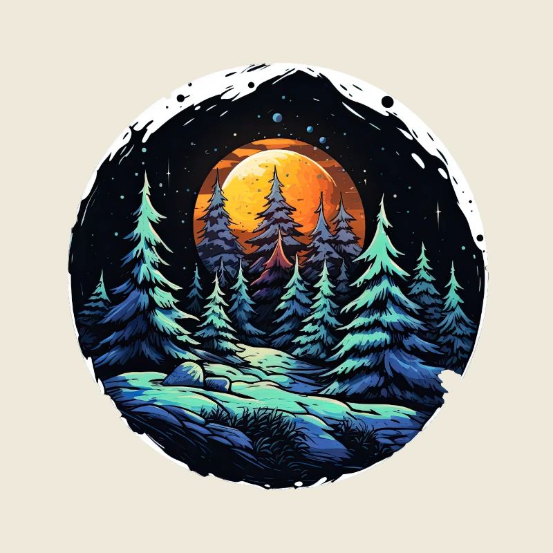 round christmas night