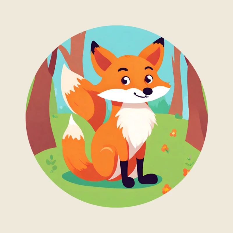Renard dans la forêt d’automne