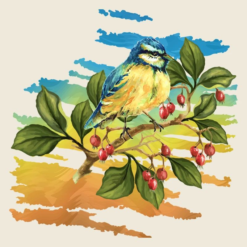 Oiseau coloré