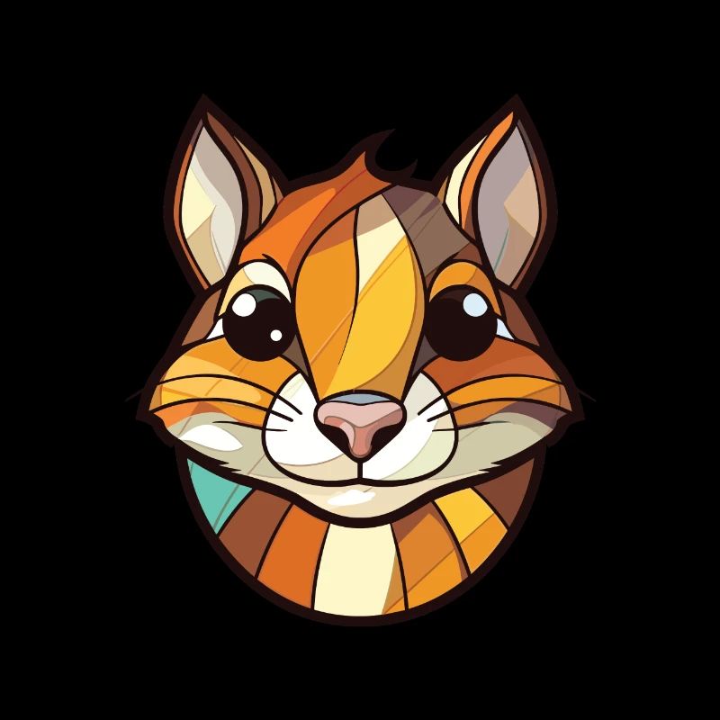 Chipmunk bunte Aquarell-Tierillustration