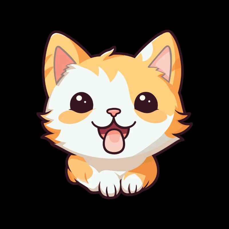 Pixie Bob Katze Cartoon Aquarell Illustration