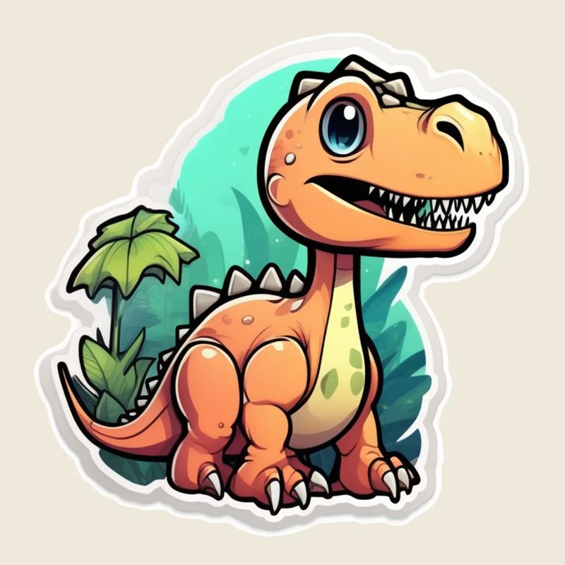 Karikatur-Dinosaurier