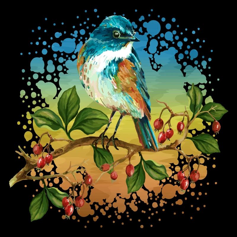 Oiseau coloré