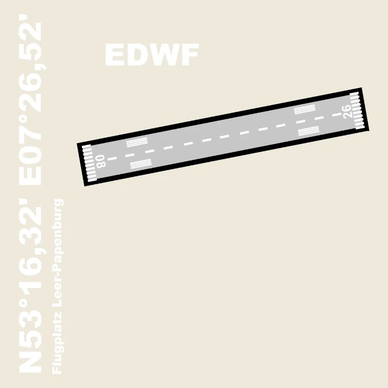 Conception EDWF de l’aérodrome avec noms et coordonnées