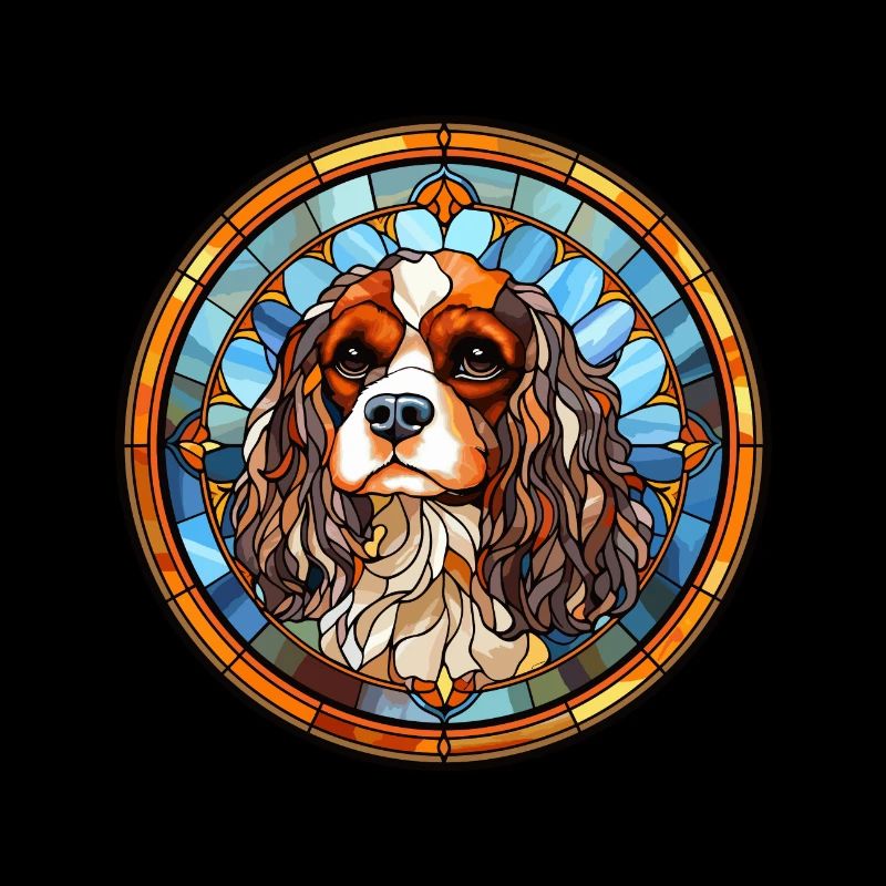 Cavalier King Charles Spaniel Hunderasse gebeizt gl