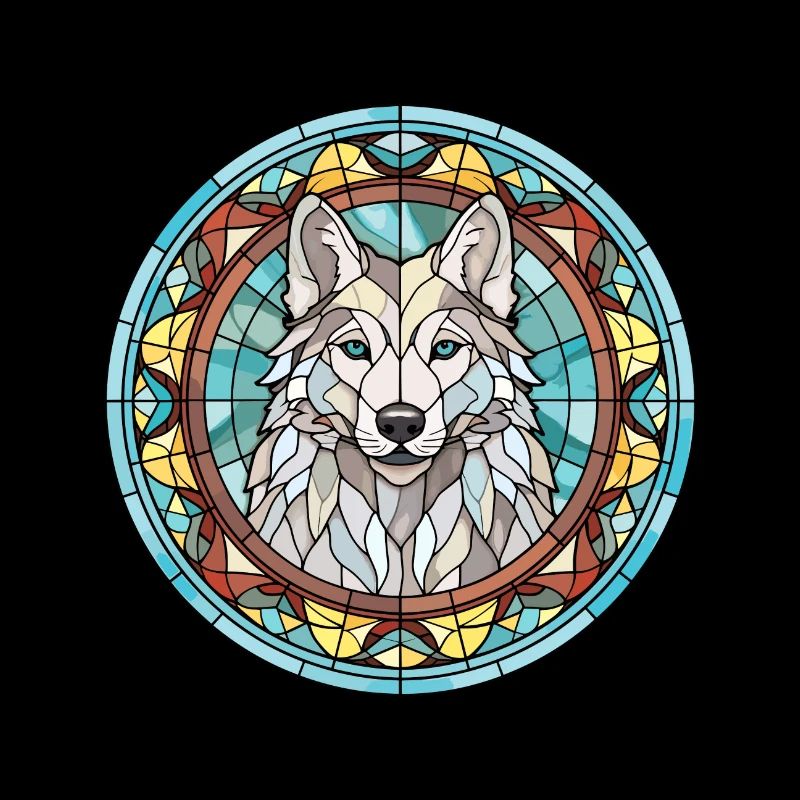 Saarloos Wolfhund Hunderasse Buntglas Bunt