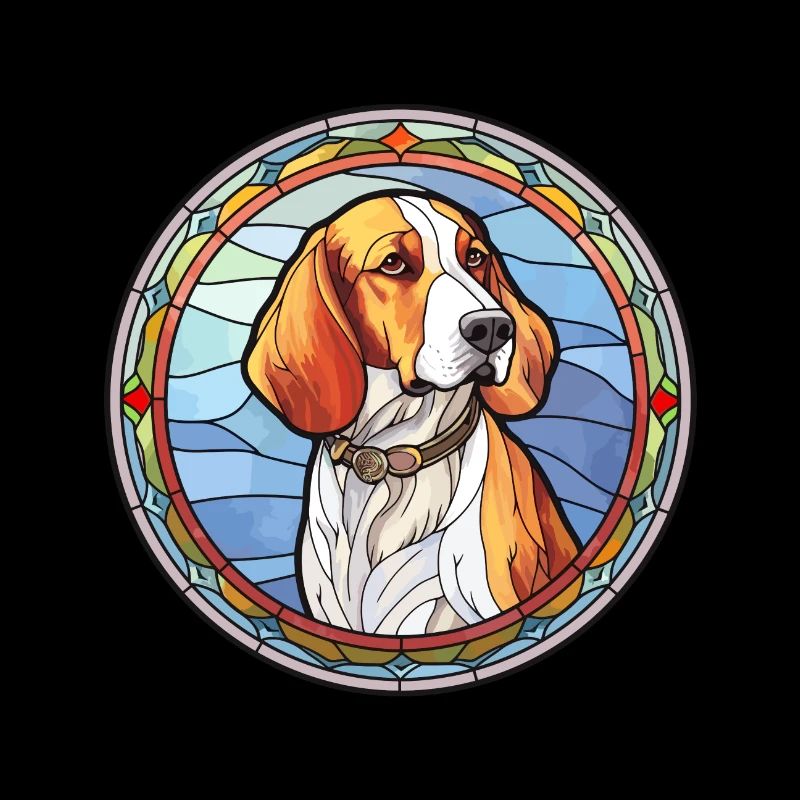 Russischer Jagdhund Rasse Buntes Glas Bunt Wat