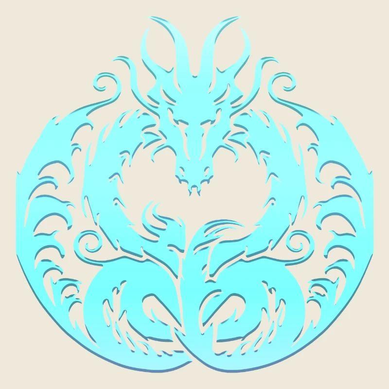Fantasy Drache Anime Drachenkopf Mythisches Reptil