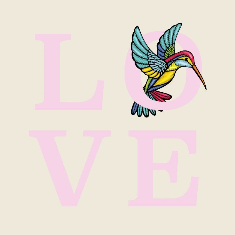 Colibri aime élégant, mignon et coloré