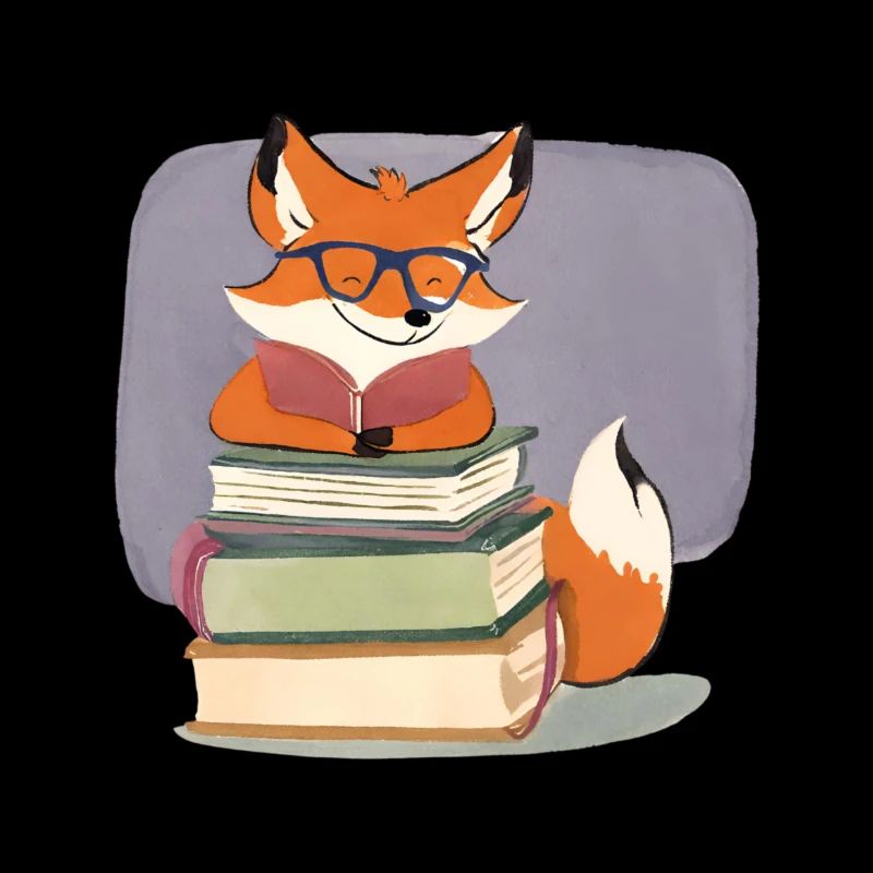 Cunning Fox: Inquisitive with Books