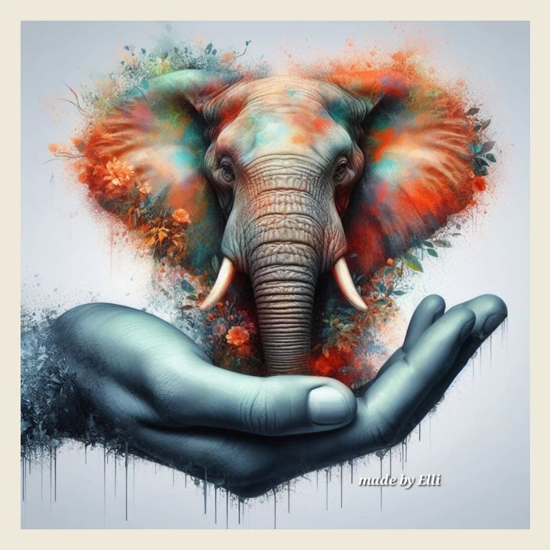 Les éléphants aiment, préservent et protègent.