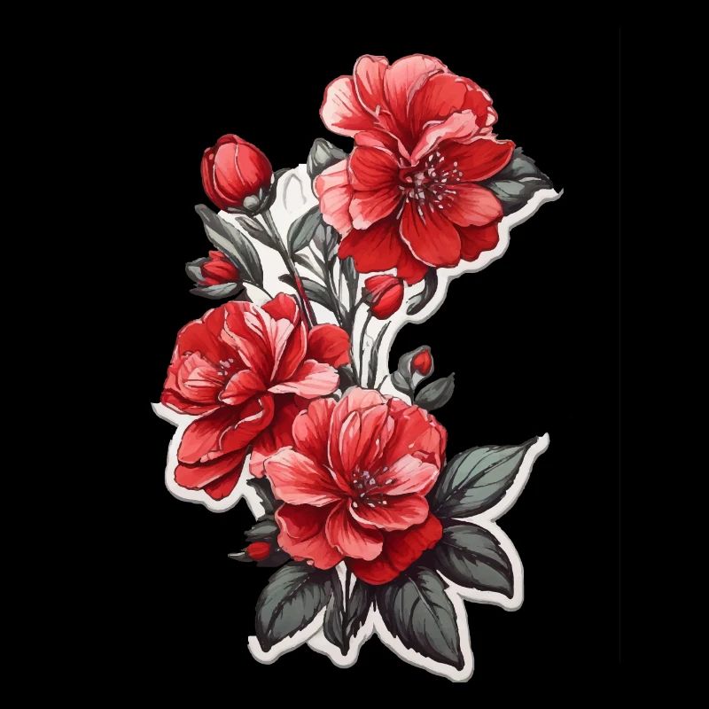 Belle fleur rouge