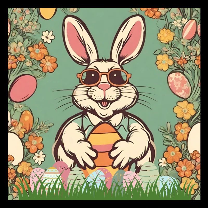 Easter Bunny Retro Sunglasses Easter Easter Eggs Cool