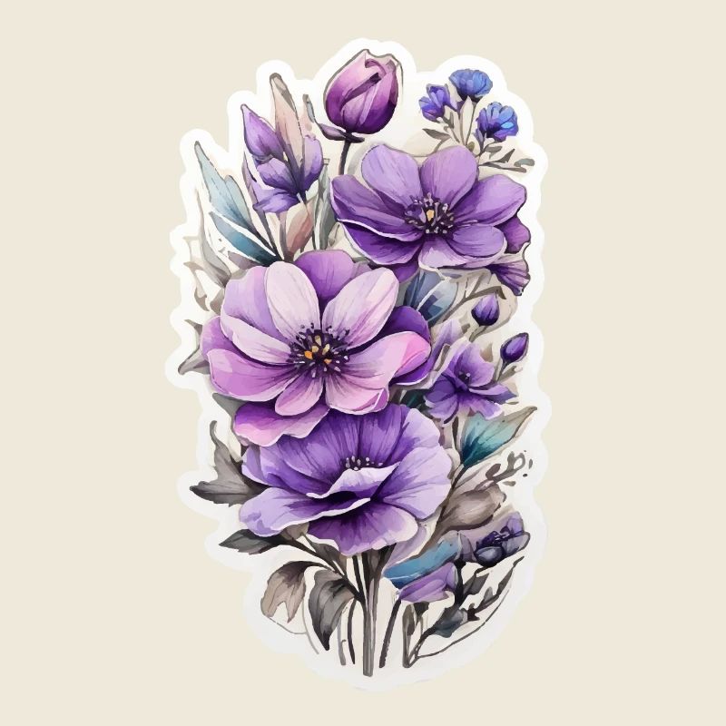 Fleur sauvage bleue